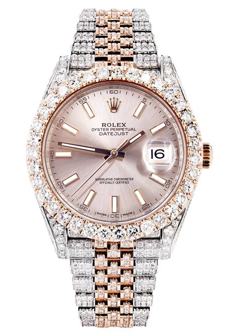 rolex datejust 41 rose gold diamond|rolex datejust 41 diamond numbers.